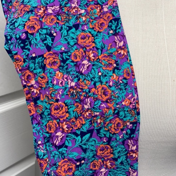 LuLaRoe OS One Size Floral Leggings NWT - Picture 2 of 8
